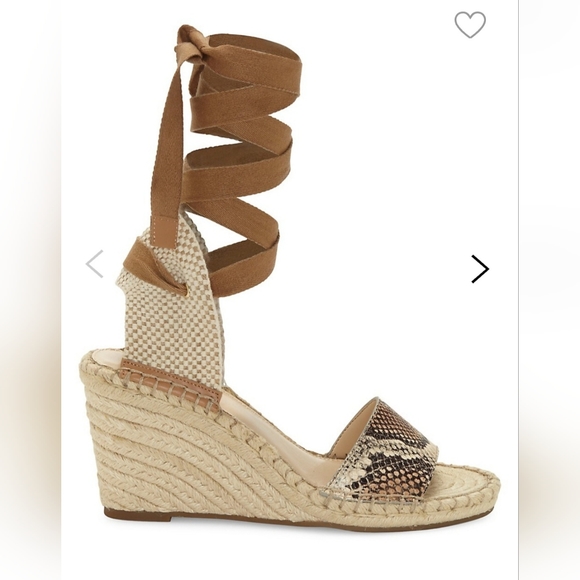 3/30$: 💖NEVER WORN Vince Camuto Levernta Wedge Espadrille Sandals💖 - Picture 8 of 8